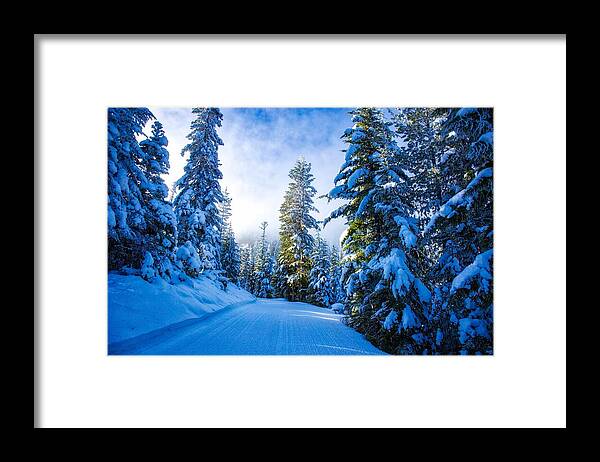 Wintertime Hdr Framed Print featuring the photograph Wintertime HDR by Lynn Hopwood