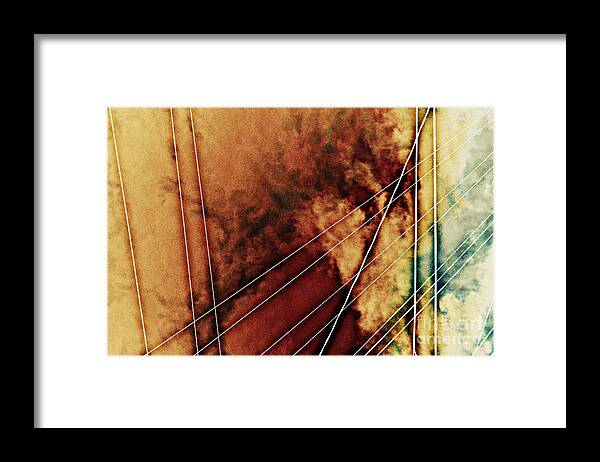Abstract Framed Print featuring the photograph wires IV by Diane montana Jansson
