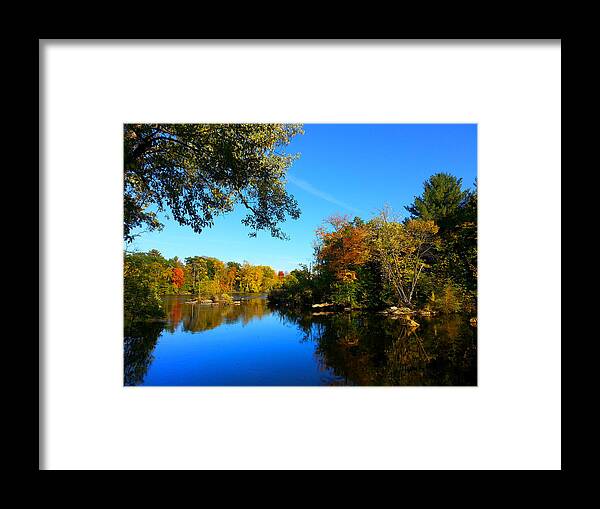 Wisconsin River Framed Print featuring the photograph Wisconsin River Colors 1 by Brook Burling
