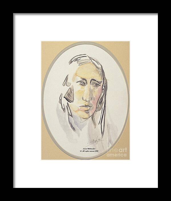 Portraits Framed Print featuring the painting Wisdom by Laara WilliamSen