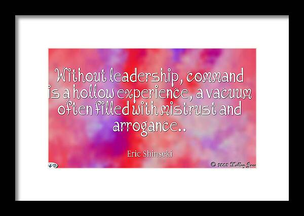 Leadership Framed Print featuring the digital art Without Leadership by Holley Jacobs