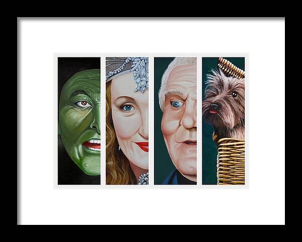 Wizard Of Oz Framed Print featuring the painting Wizard of Oz Set Two by Vic Ritchey