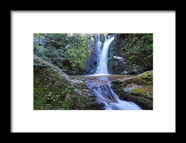 Wolf Creek Falls Framed Print featuring the photograph Wolf Creek Falls by Alan Lenk
