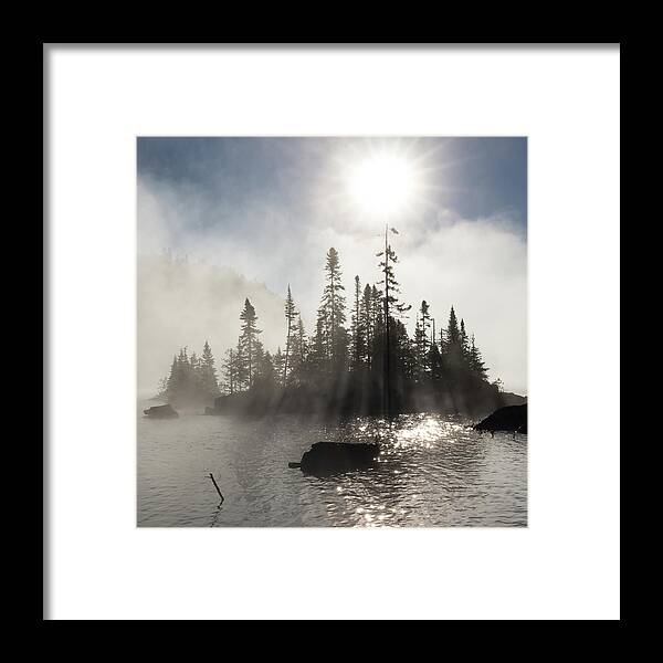 Autumn Framed Print featuring the photograph Wolf River, an early autumn morning by Jakub Sisak