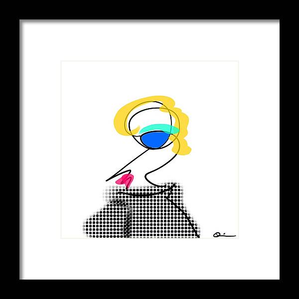 Fashion Framed Print featuring the digital art Woman 2 by Jeffrey Quiros