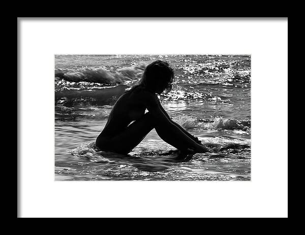 Nude Framed Print featuring the photograph Woman by Stelios Kleanthous