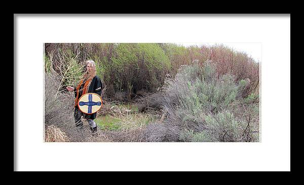 Woman Warrior Framed Print featuring the photograph Woman Warrior Guide by Feather Redfox