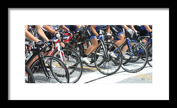 Bicycle Framed Print featuring the photograph Women at the Starting Gate by Steven Digman