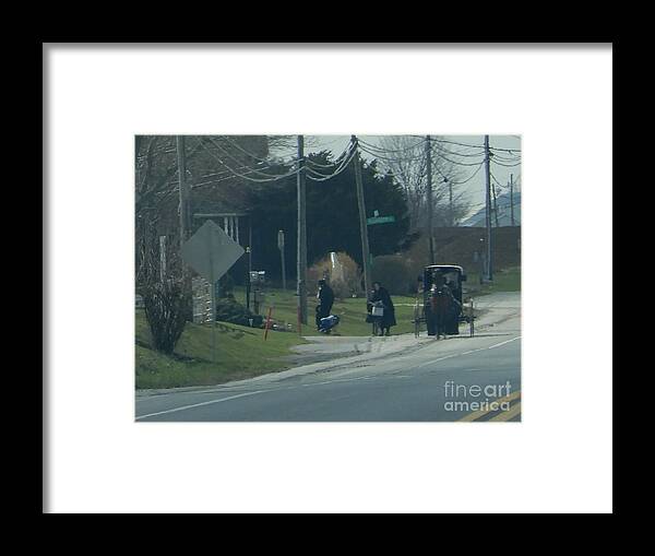 Amish Framed Print featuring the photograph Women's Day Out by Christine Clark