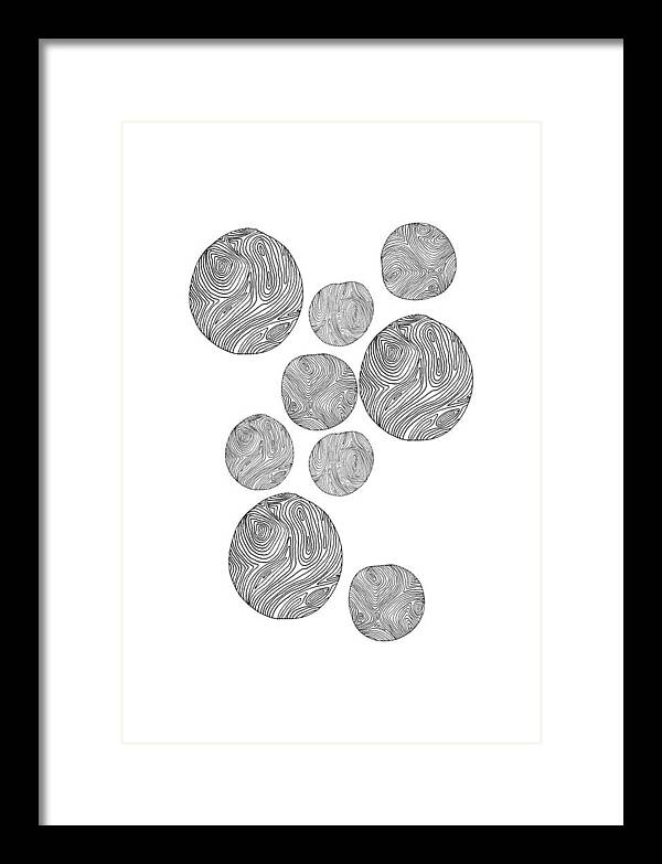  Framed Print featuring the drawing Wood Print Vertical by Cortney Herron