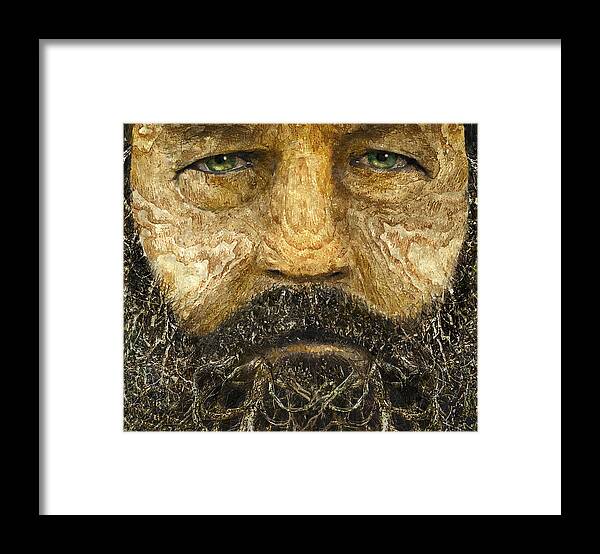 Wood Framed Print featuring the painting Wood Rick by Rick Mosher