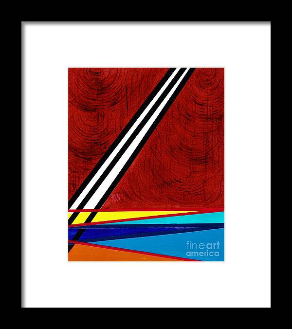 #abstract #abstractart #art #artist #bright #colorful #contemporaryart #expressionism #fineart #interiordesign #luxury #luxuryart #modernart #newartwork #painting #surreal #urban Framed Print featuring the painting Wood You by Allison Constantino