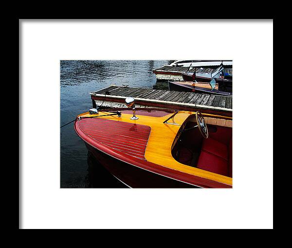 Wooden Boat Framed Print featuring the photograph Wooden Boat Show by Susan Vineyard