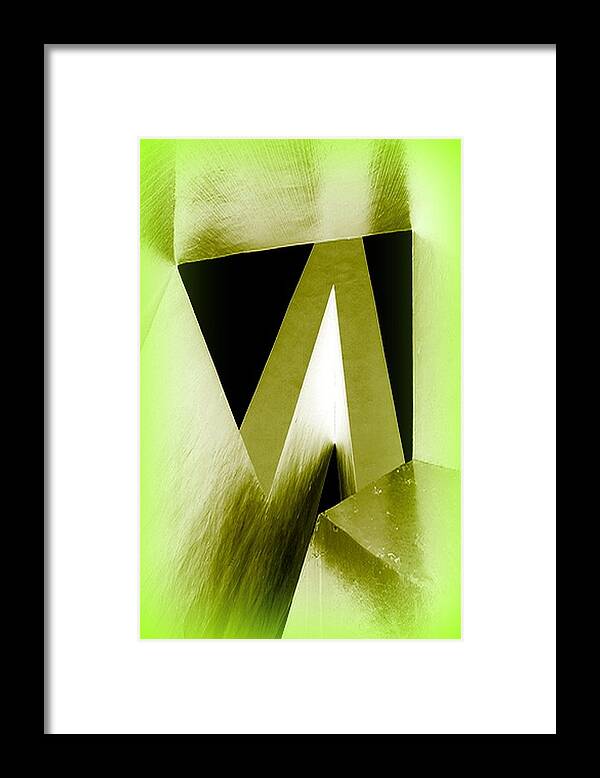 Lime Framed Print featuring the digital art Wooden Cave by Mary Russell