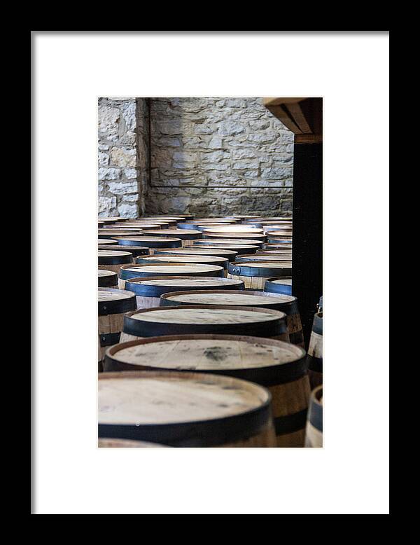 Kentucky Framed Print featuring the photograph Woodford Reserve Barrels by John Daly