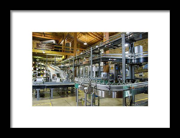 American Framed Print featuring the photograph Woodford Reserves bottling process by Karen Foley