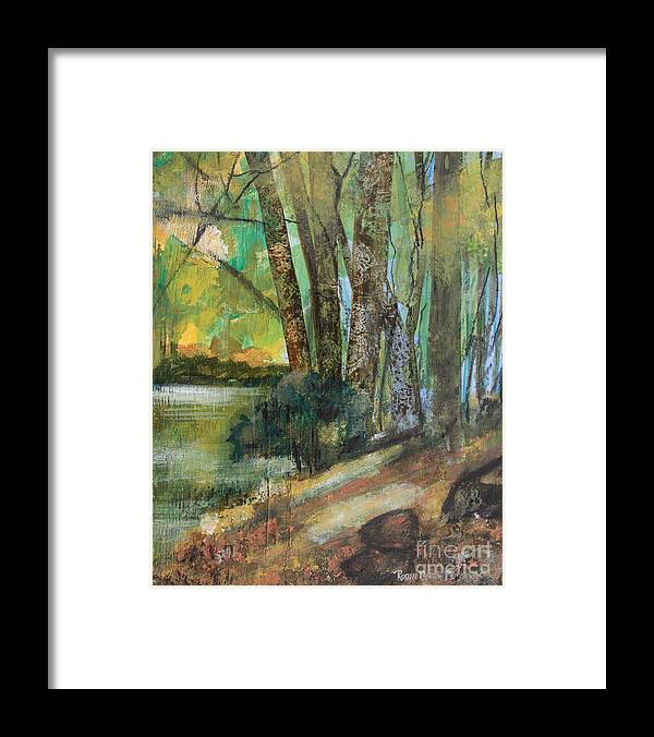 Woods Framed Print featuring the painting Woods in the Afternoon by Robin Pedrero