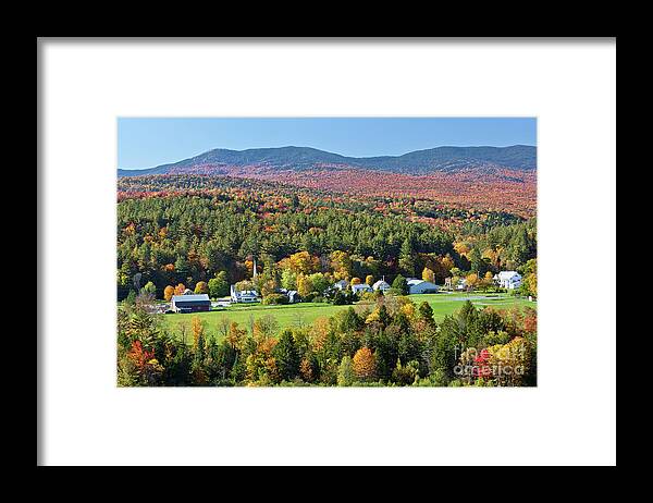 Fall Framed Print featuring the photograph Worcester Vermont Autumn by Alan L Graham