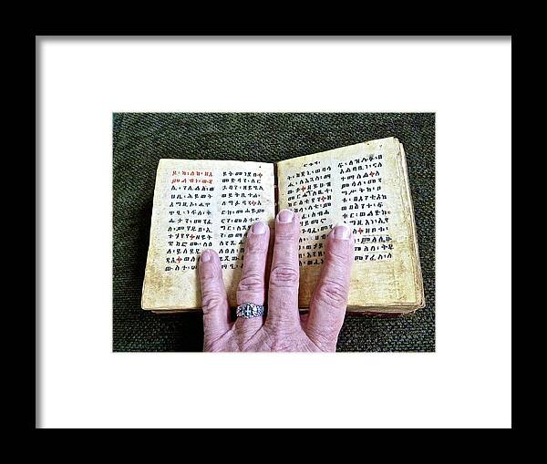 Bible Framed Print featuring the photograph Word of the Living God by Diana Hatcher