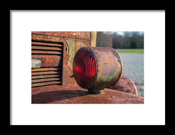 Truck Detail Framed Print featuring the photograph Work Truck Detail by Terry Rowe