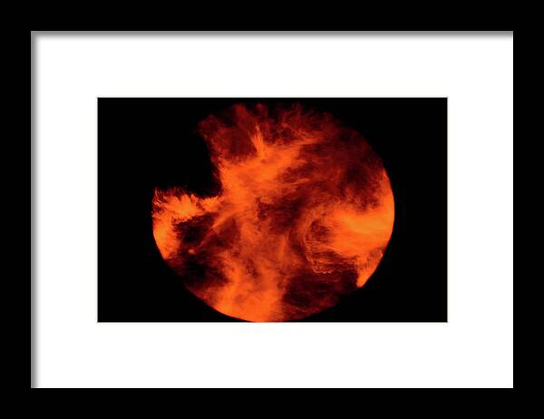 Clouds Framed Print featuring the photograph World of Fire by Bruce Pritchett