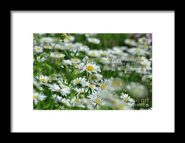 Diane Berry Framed Print featuring the photograph Worry by Diane E Berry