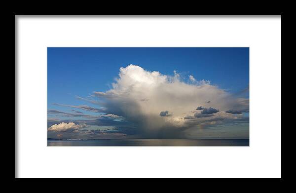Cloud Framed Print featuring the photograph Worthing Cloudscape1 by John Topman