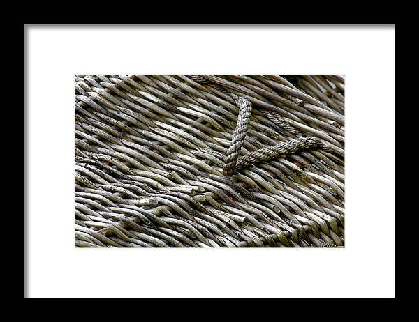 Jute Framed Print featuring the photograph Woven by Peggy Dietz
