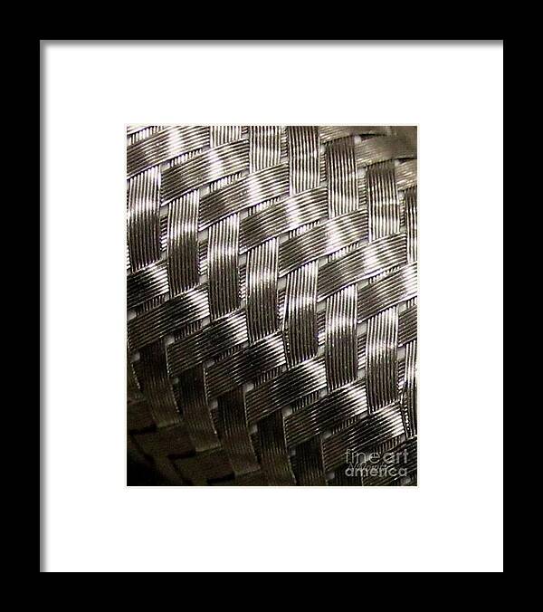 Woven Pipe Framed Print featuring the photograph Woven Pipe by Natalie Dowty