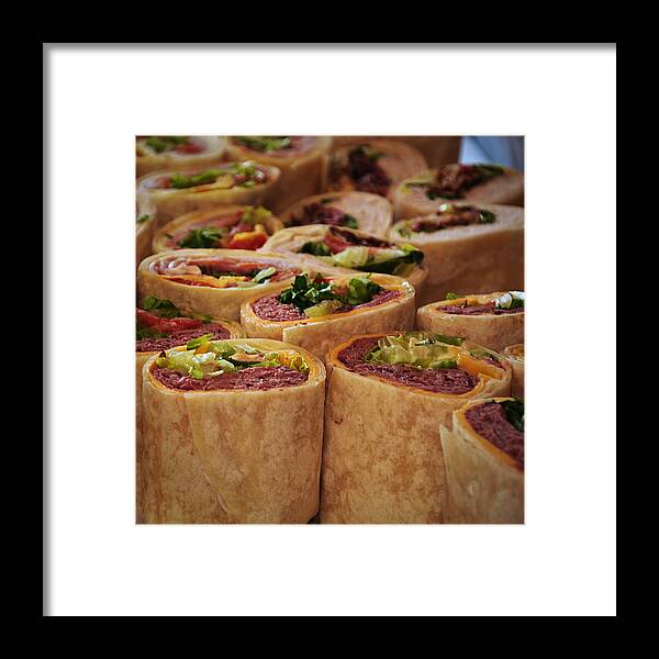 Food Framed Print featuring the photograph Wraps by Frank Mari