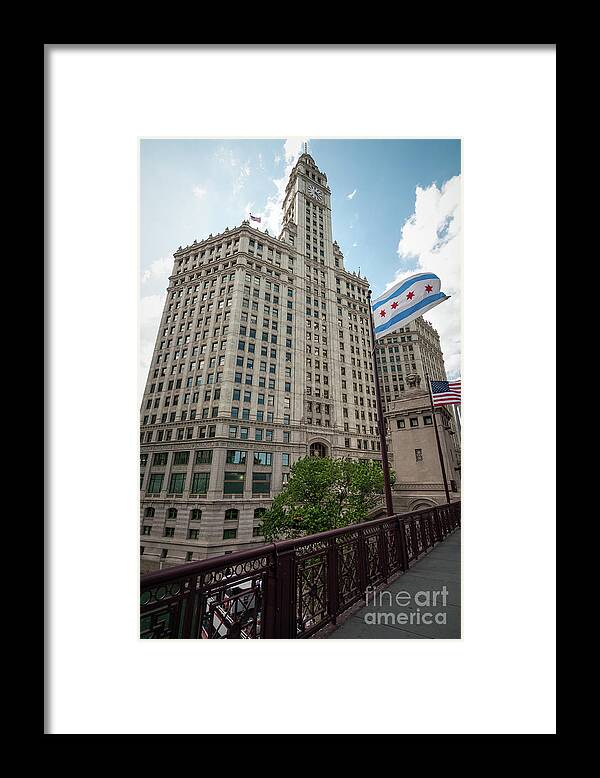 Chicago Framed Print featuring the photograph Wrigley Building by David Levin
