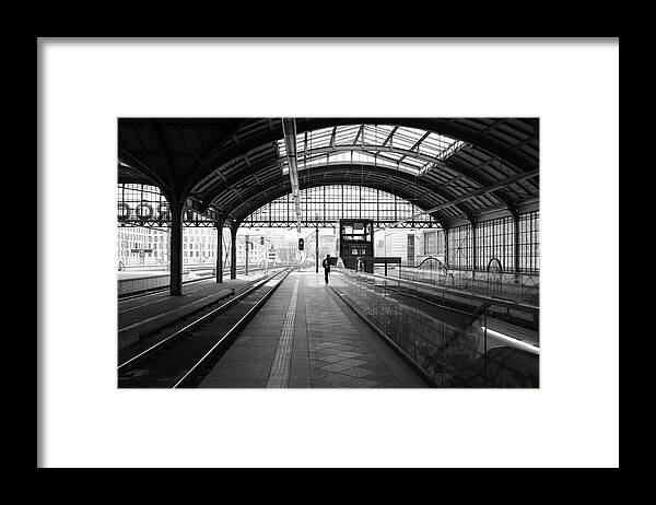 Poland Framed Print featuring the photograph Wroclaw central railways station by Dubi Roman