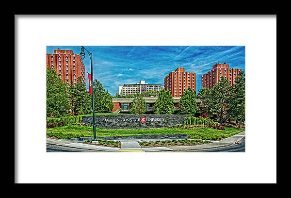 Washington State University Framed Print featuring the photograph WSU Entrance by Ed Broberg