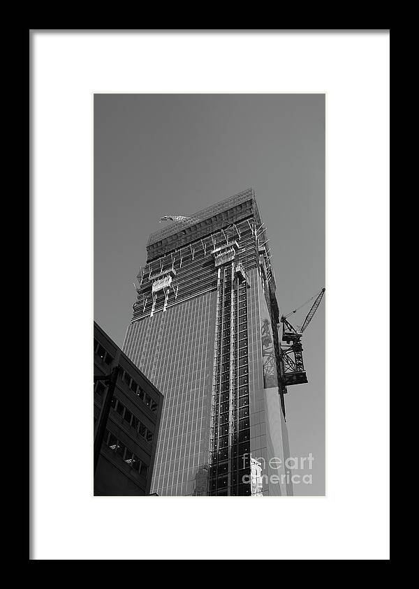 Ny Framed Print featuring the photograph WTC Construction 1 11 2012 by Chuck Kuhn