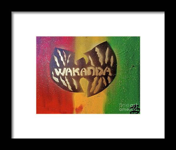 Comic Book Art Framed Print featuring the painting Wu Kanda by Tony B Conscious