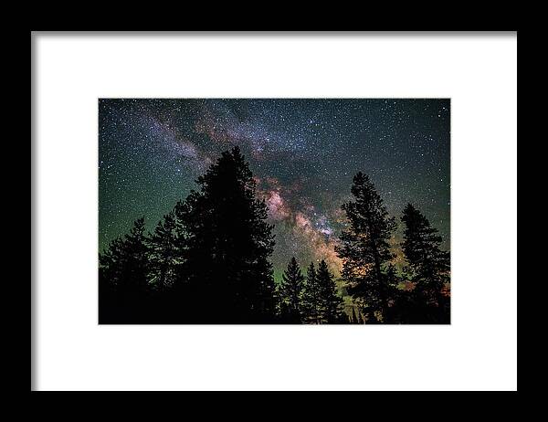 Milky Way Framed Print featuring the photograph Wyoming Milky Way by Darren White