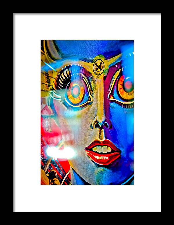 Pinball Framed Print featuring the photograph X is for Xenon - Pinball by Colleen Kammerer