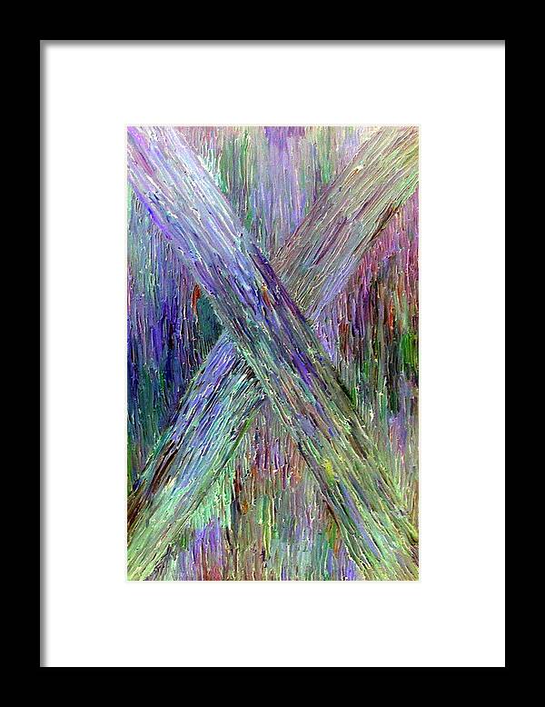 X Marks The Spot Framed Print featuring the painting X Marks The Spot by Dawn Hough Sebaugh
