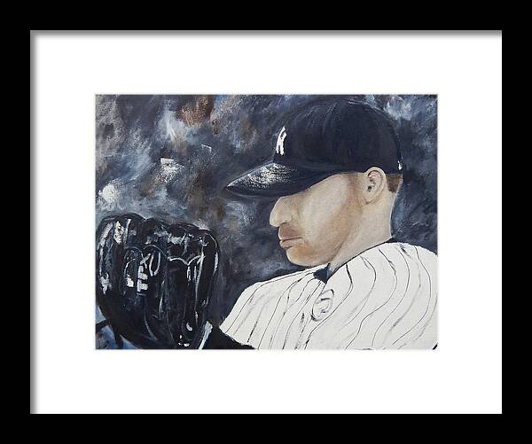 Yankee Greats Framed Print featuring the painting Yankee Andy by Jorge Delara