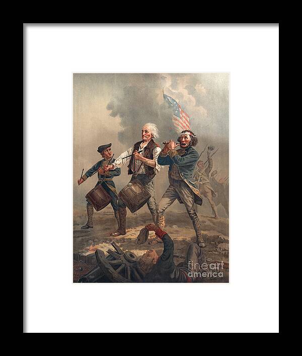 Yankee Doodle Framed Print featuring the painting Yankee Doodle or the Spirit of 76 by Archibald Willard
