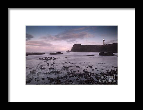 Yaquina Head Lighthouse Framed Print featuring the photograph Yaquina Head Lighthouse by Keith Kapple