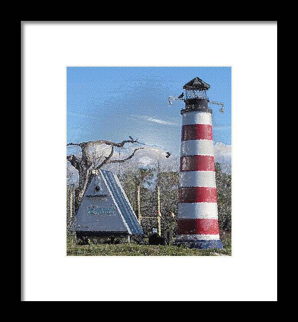 Lighthouse Framed Print featuring the photograph Yardarm by Scott Heister