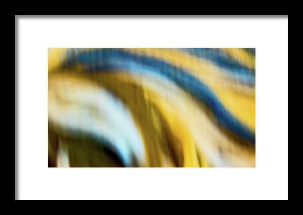 Abstract Framed Print featuring the photograph Yarn Waves by Ira Marcus