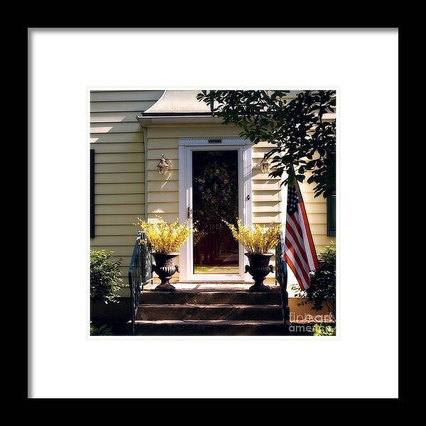Suburban House Framed Print featuring the photograph Yellow by Frank J Casella