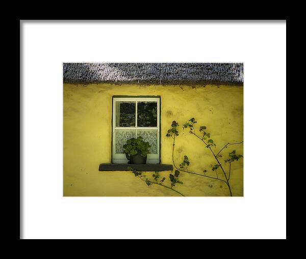 Irish Framed Print featuring the photograph Yellow House County Clare Ireland by Teresa Mucha