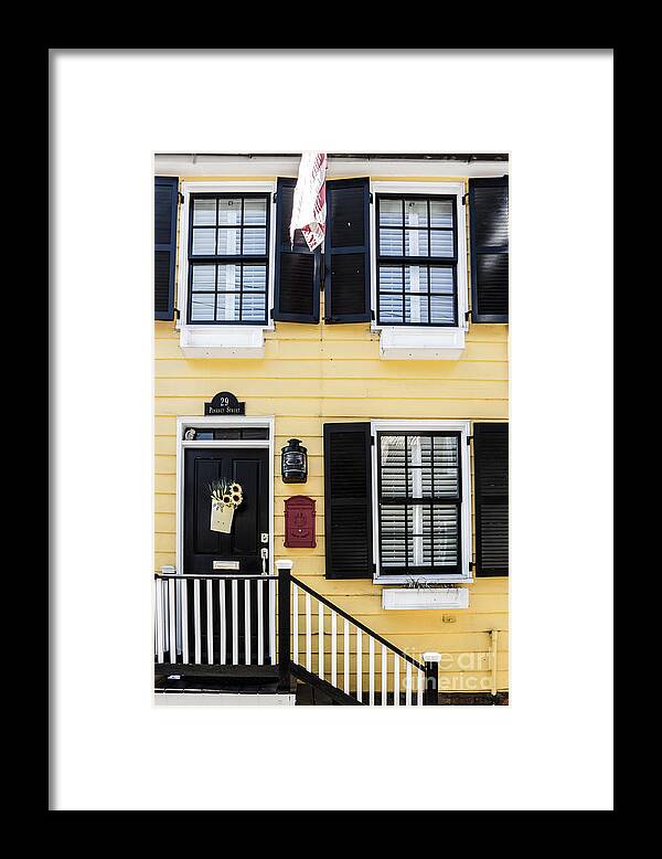 Annapolis Framed Print featuring the photograph Yellow House by Thomas Marchessault