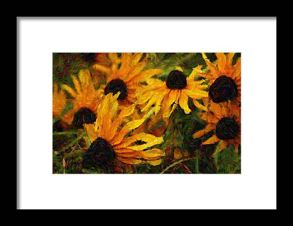 Foliage Framed Print featuring the photograph Yellow Octopus by Lori Mellen-Pagliaro
