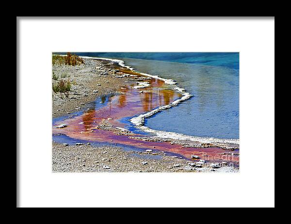 Colorful Framed Print featuring the photograph Yellowstone Abstract I by Teresa Zieba