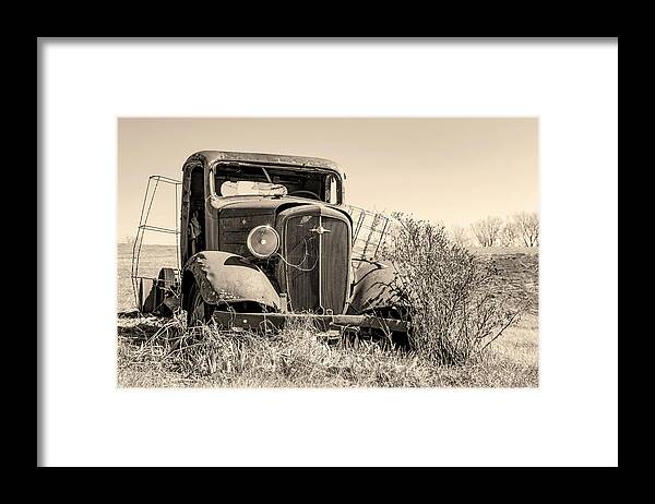 Vintage Truck Framed Print featuring the photograph Yesterday by Holly Ross