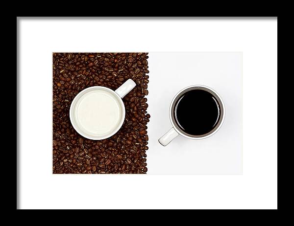 Coffee Framed Print featuring the photograph Yin / Yang by Gert Lavsen